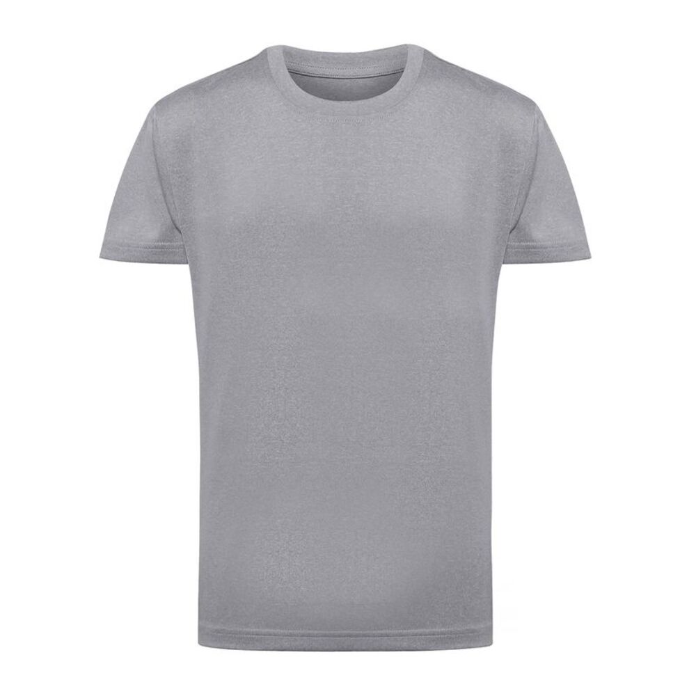 TriDri Unisex Childrens/Kids Performance T-Shirt / Silver Melange